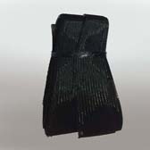 Puha lószőr szalag 38 mm széles - Black (Fekete)
